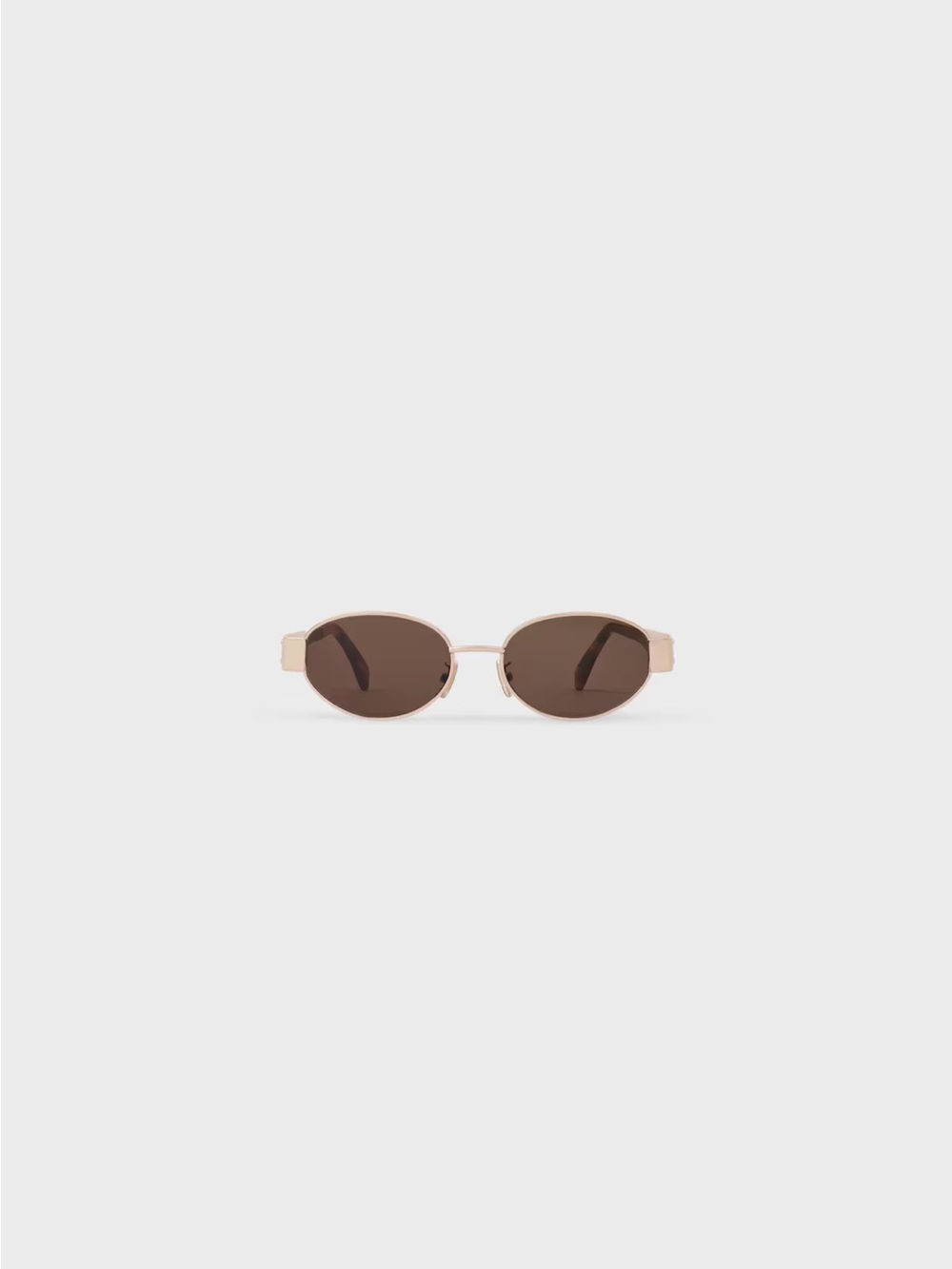 Like NEW- Celine Brown Lens Rose Gold Frame Oval Sunglasses - Picture 5 of 5